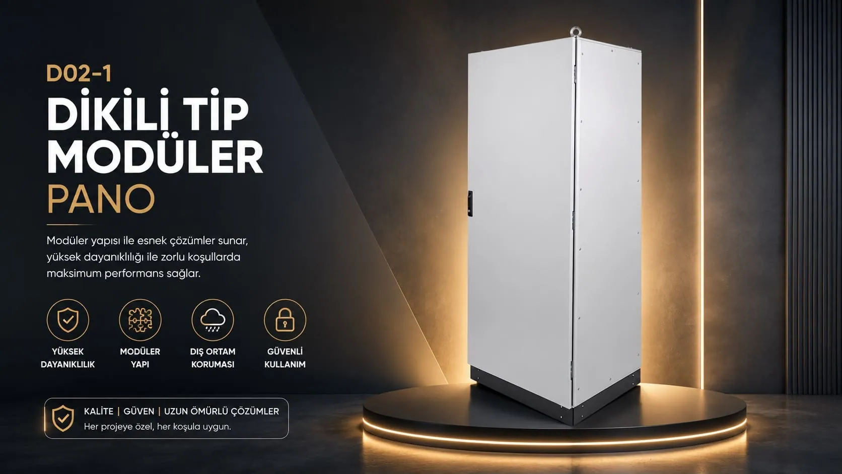 D02-1 Dikili Tip Modüler Pano