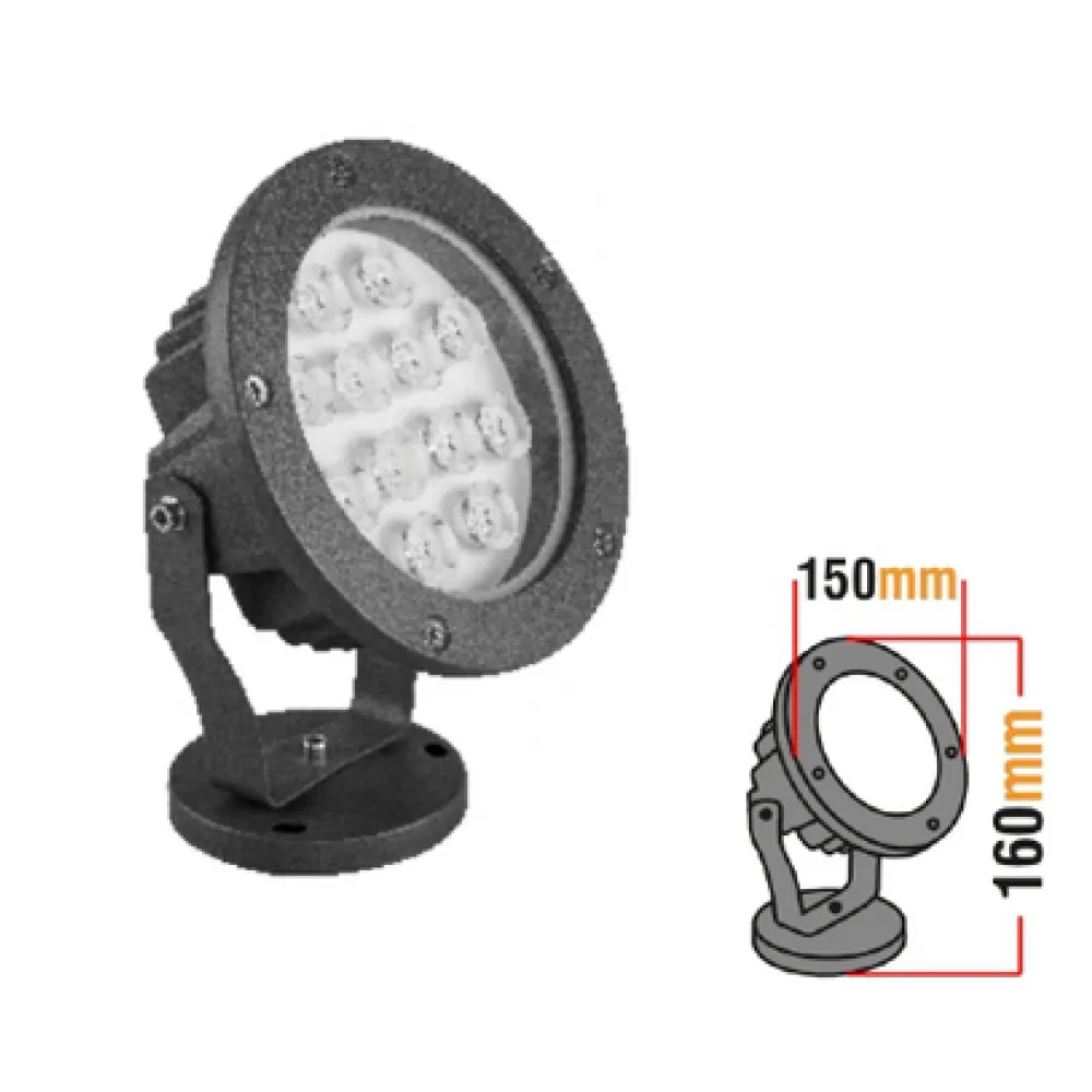 12 Ledli Bahçe Armatürü