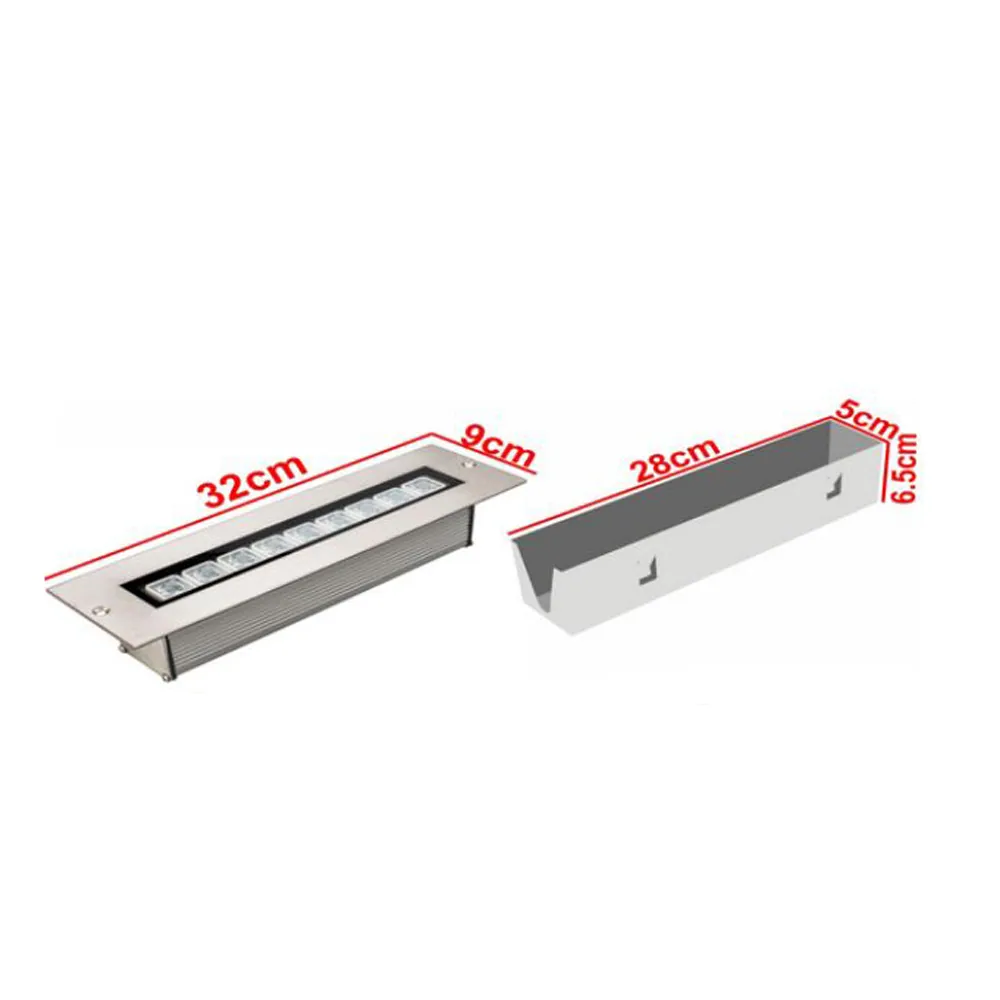 SIVA ALTI 30 CM 9 LEDLİ WALLWASHER